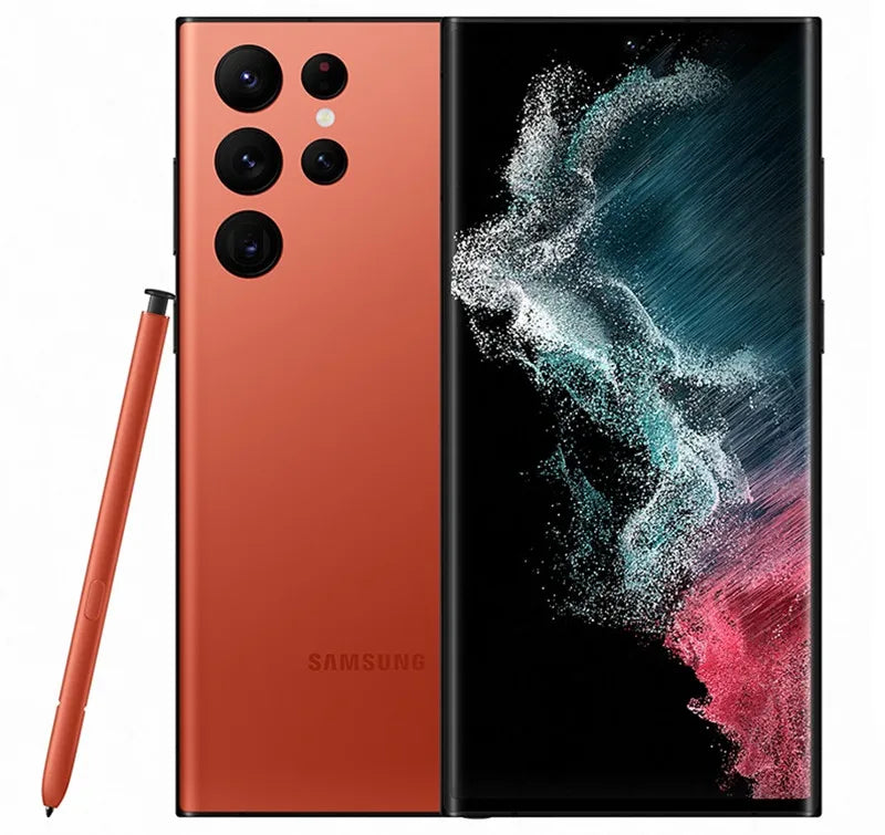 Samsung Galaxy S22 Ultra 5G S908U1 6.8" OLED 8/12GB RAM 128/256/512GB/1TB ROM Snapdragon NFC S22U eSIM Original Unlocked Phone
