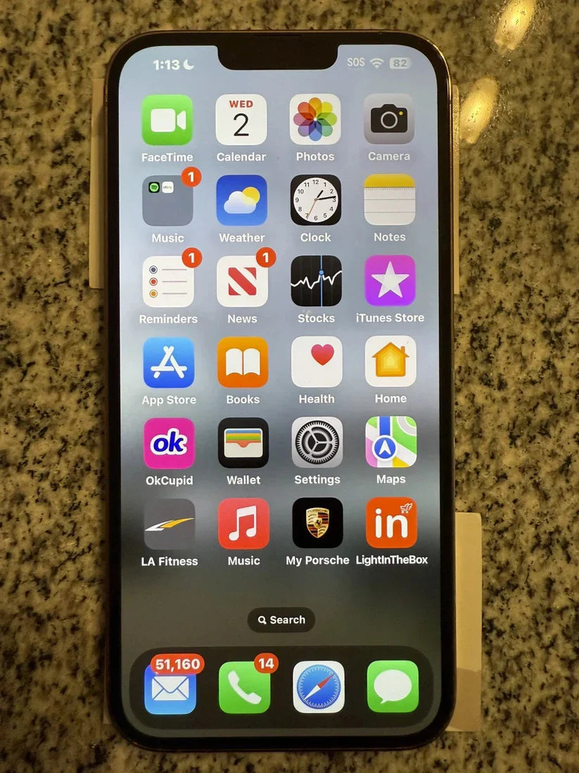 Original Unlocked iPhone 13 Pro Max 6.7" Super Retina OLED 128GB 256GB ROM 6GB RAM A15 IOS Face ID NFC 5G LTE Mobile Phone
