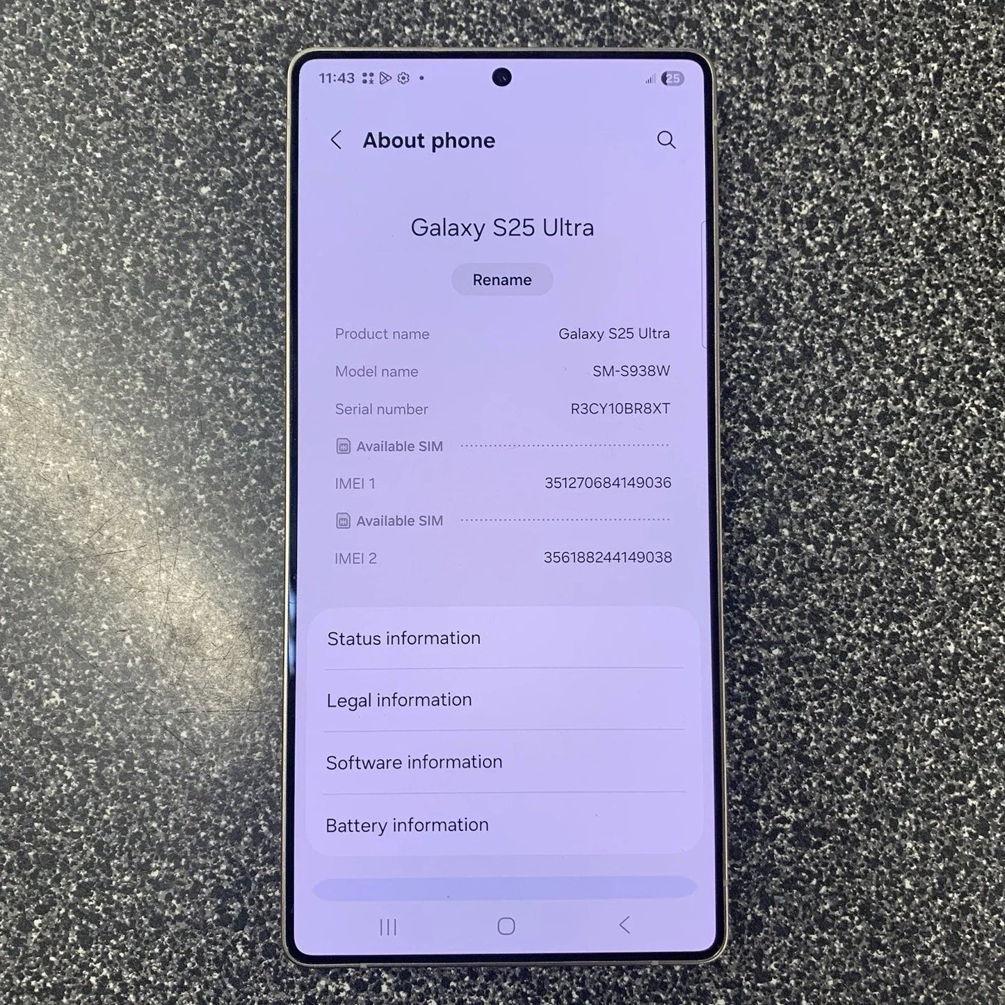 Samsung Galaxy S25 Ultra 256/512GB déverouiller